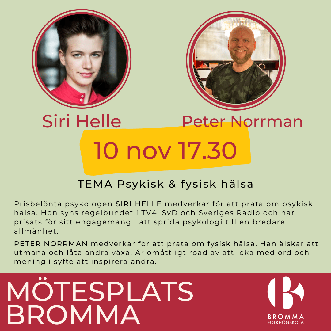 Bild på Siri Helle och Peter Norrman i cirkelramar