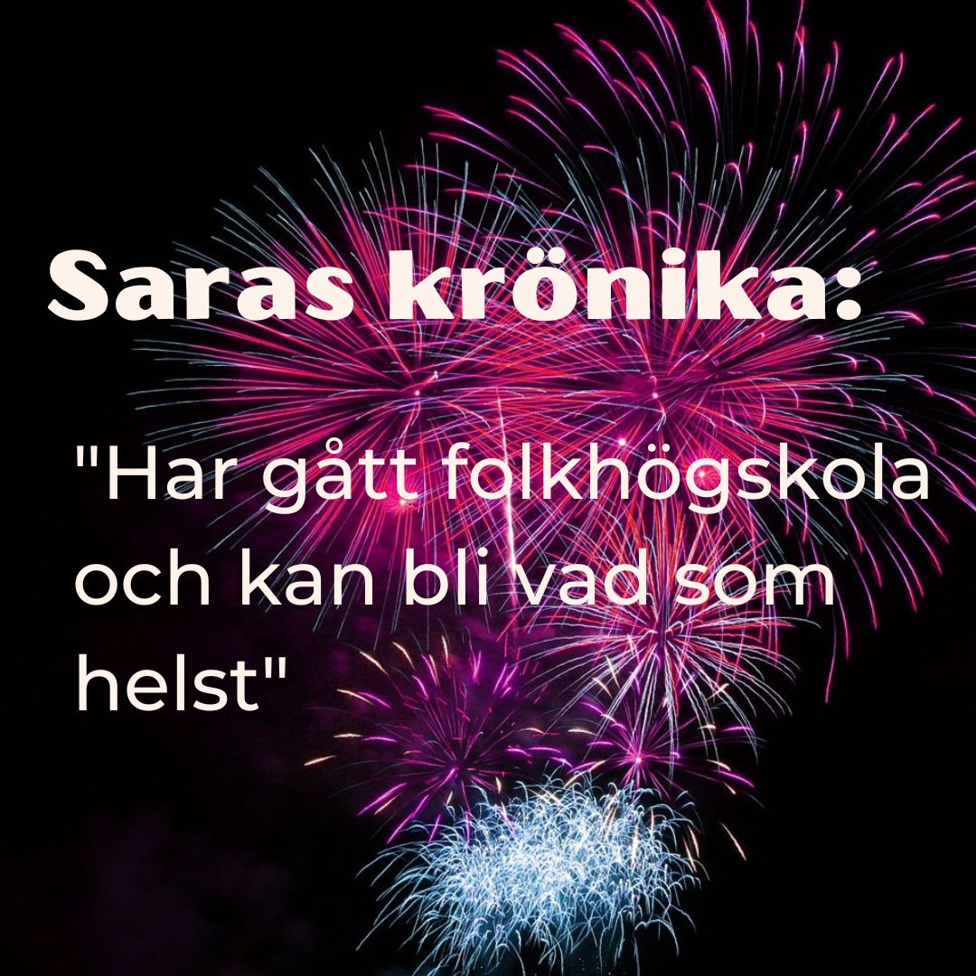 Fyrverkeri och citat från krönikan