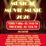 Musiklinjens vårshow MMM – Musical Movie Music 7 och 8 maj